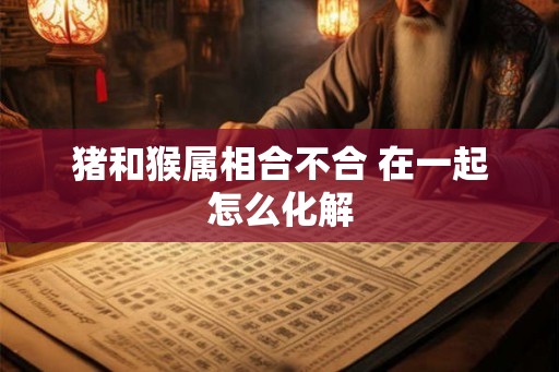猪和猴属相合不合 在一起怎么化解