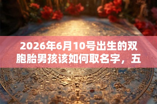 2026年6月10号出生的双胞胎男孩该如何取名字,五行属什么 2026年6月10号出生的双胞胎男孩该如何取名字,五行属什么