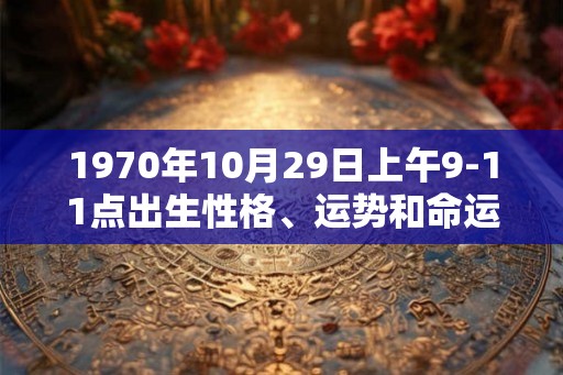 1970年10月29日上午9-11点出生性格、运势和命运