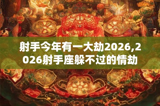 射手今年有一大劫2026,2026射手座躲不过的情劫