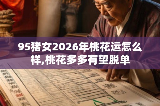 95猪女2026年桃花运怎么样,桃花多多有望脱单