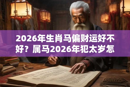 2026年生肖马偏财运好不好？属马2026年犯太岁怎么化解？