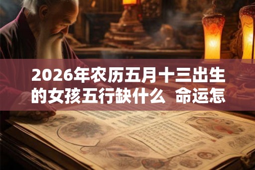 2026年农历五月十三出生的女孩五行缺什么  命运怎么样