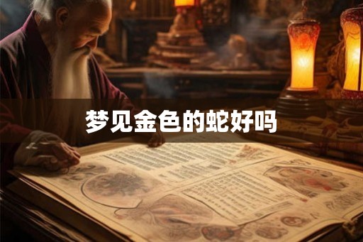 梦见金色的蛇好吗
