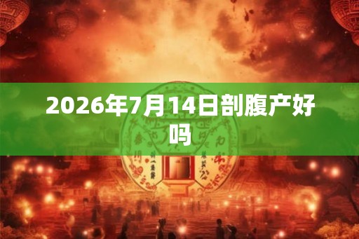 2026年7月14日剖腹产好吗