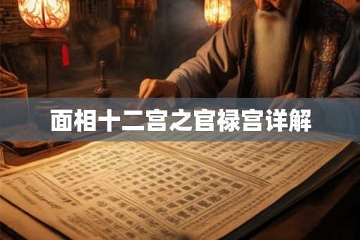 面相十二宫之官禄宫详解