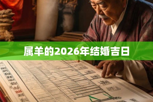 属羊的2026年结婚吉日