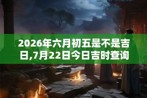 2026年六月初五是不是吉日,7月22日今日吉时查询