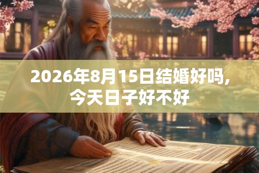 2026年8月15日结婚好吗,今天日子好不好