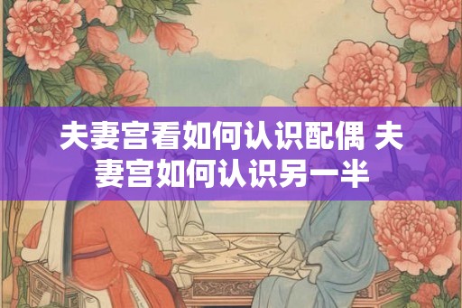 夫妻宫看如何认识配偶 夫妻宫如何认识另一半
