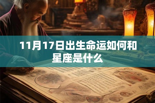 11月17日出生命运如何和星座是什么 11月17日出生命运如何和星座是什么