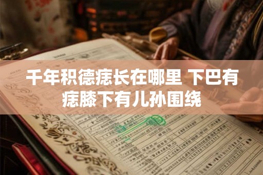 千年积德痣长在哪里 下巴有痣膝下有儿孙围绕