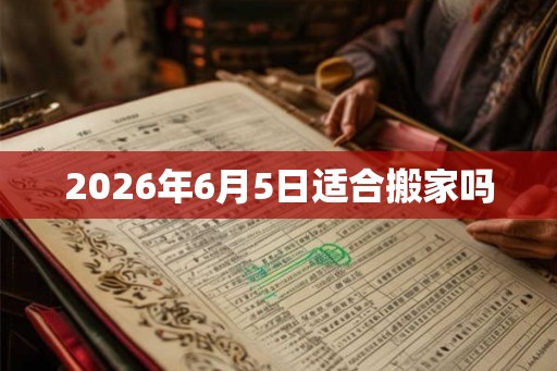 2026年6月5日适合搬家吗