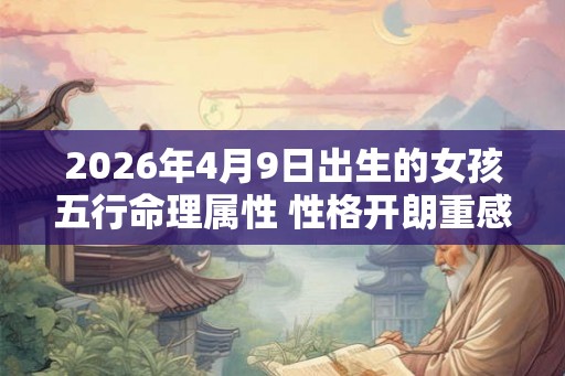 2026年4月9日出生的女孩五行命理属性 性格开朗重感情