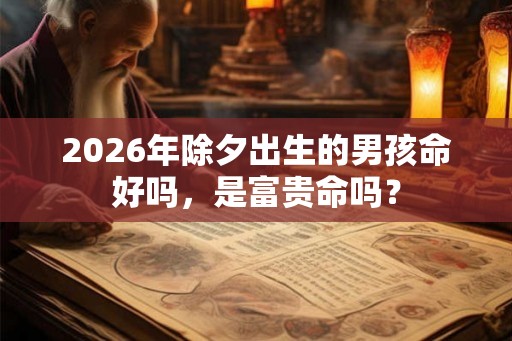 2026年除夕出生的男孩命好吗,是富贵命吗? 2026年除夕出生的男孩命好吗,是富贵命吗?