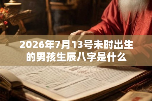 2026年7月13号未时出生的男孩生辰八字是什么