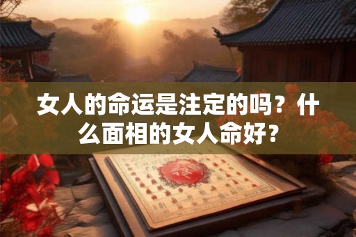 女人的命运是注定的吗？什么面相的女人命好？