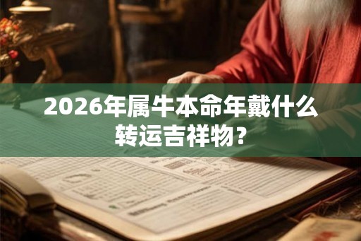 2026年属牛本命年戴什么转运吉祥物? 2026年属牛本命年戴什么转运吉祥物?
