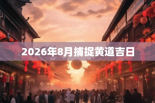 2026年8月捕捉黄道吉日