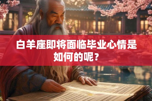白羊座即将面临毕业心情是如何的呢？