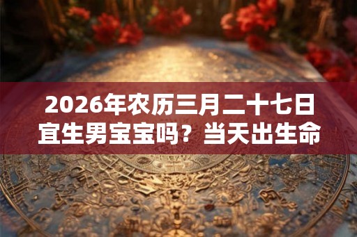 2026年农历三月二十七日宜生男宝宝吗？当天出生命运分析