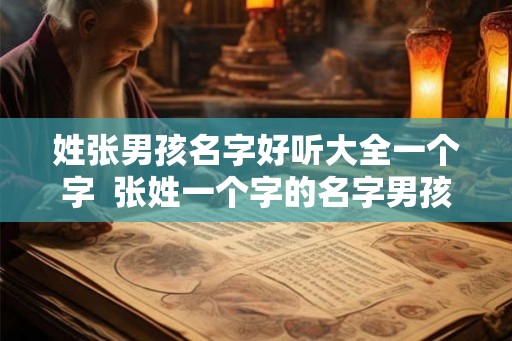姓张男孩名字好听大全一个字  张姓一个字的名字男孩