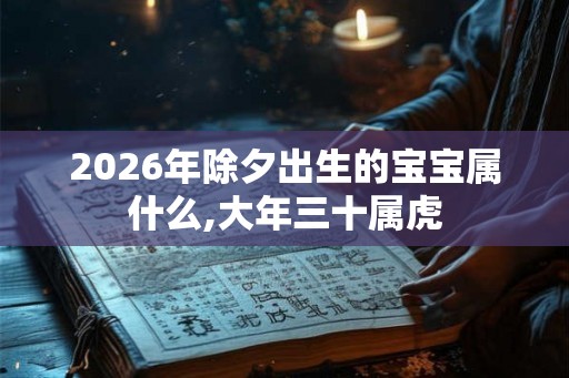 2026年除夕出生的宝宝属什么,大年三十属虎