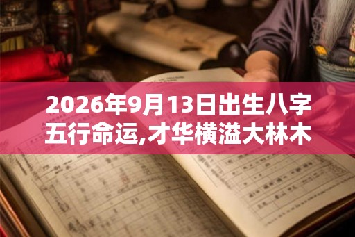 2026年9月13日出生八字五行命运,才华横溢大林木命