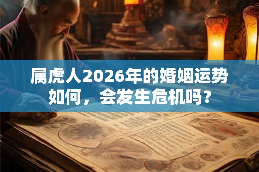 属虎人2026年的婚姻运势如何，会发生危机吗？