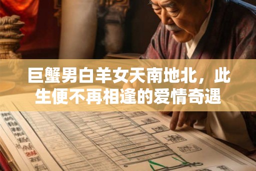 巨蟹男白羊女天南地北，此生便不再相逢的爱情奇遇