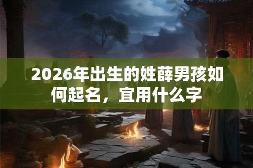 2026年出生的姓薛男孩如何起名，宜用什么字