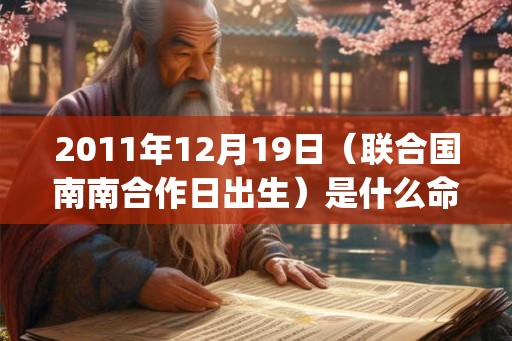 2011年12月19日（联合国南南合作日出生）是什么命_命运如何