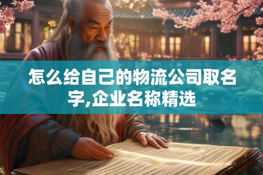 怎么给自己的物流公司取名字,企业名称精选 怎么给自己的物流公司取名字,企业名称精选