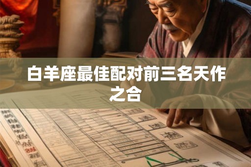 白羊座最佳配对前三名天作之合