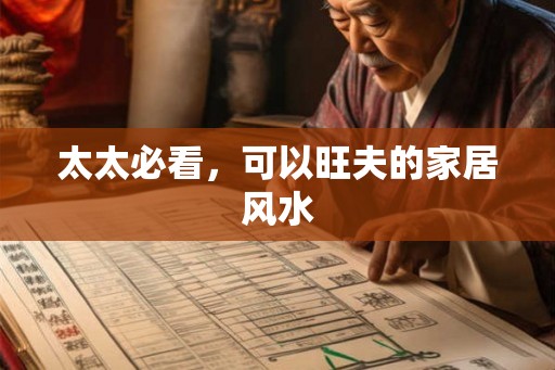 太太必看，可以旺夫的家居风水
