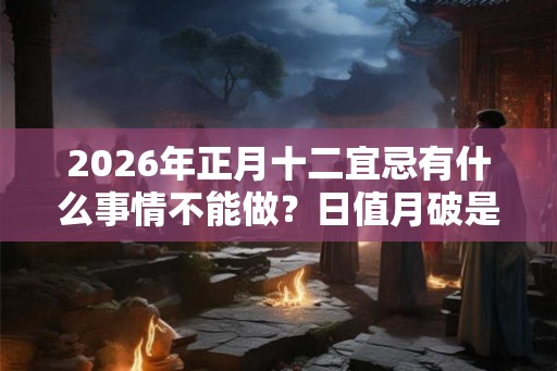 2026年正月十二宜忌有什么事情不能做？日值月破是什么？