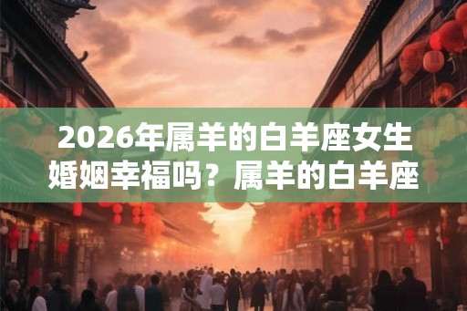 2026年属羊的白羊座女生婚姻幸福吗？属羊的白羊座女适合做什么职业？