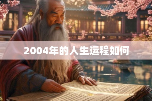 2004年的人生运程如何 2004年的人生运程如何