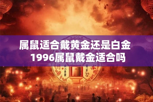 属鼠适合戴黄金还是白金  1996属鼠戴金适合吗