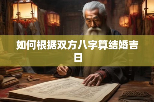如何根据双方八字算结婚吉日 如何根据双方八字算结婚吉日