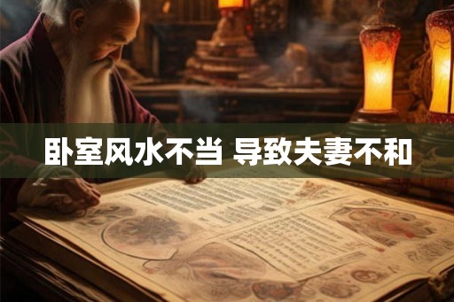 卧室风水不当 导致夫妻不和