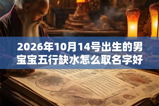 2026年10月14号出生的男宝宝五行缺水怎么取名字好