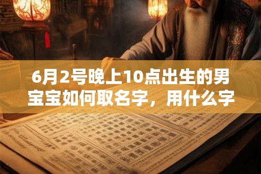6月2号晚上10点出生的男宝宝如何取名字，用什么字好