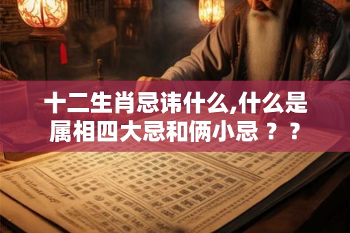 十二生肖忌讳什么,什么是属相四大忌和俩小忌 ？？