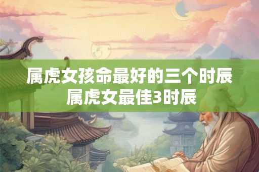 属虎女孩命最好的三个时辰 属虎女最佳3时辰 属虎女孩命最好的三个时辰 属虎女最佳3时辰