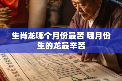 生肖龙哪个月份最苦 哪月份生的龙最辛苦