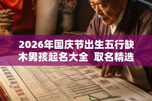 2026年国庆节出生五行缺木男孩起名大全  取名精选字