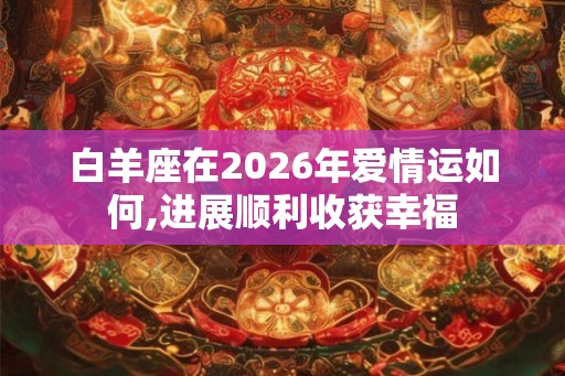 白羊座在2026年爱情运如何,进展顺利收获幸福