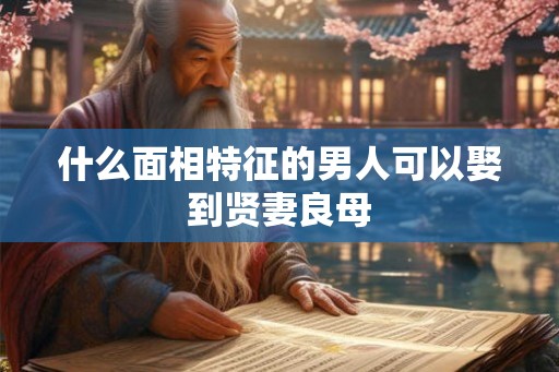 什么面相特征的男人可以娶到贤妻良母 什么面相特征的男人可以娶到贤妻良母