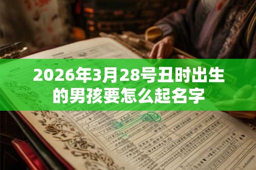 2026年3月28号丑时出生的男孩要怎么起名字